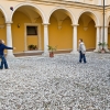 Lonigo, Italy. The courtyard of the Villa San Fermo